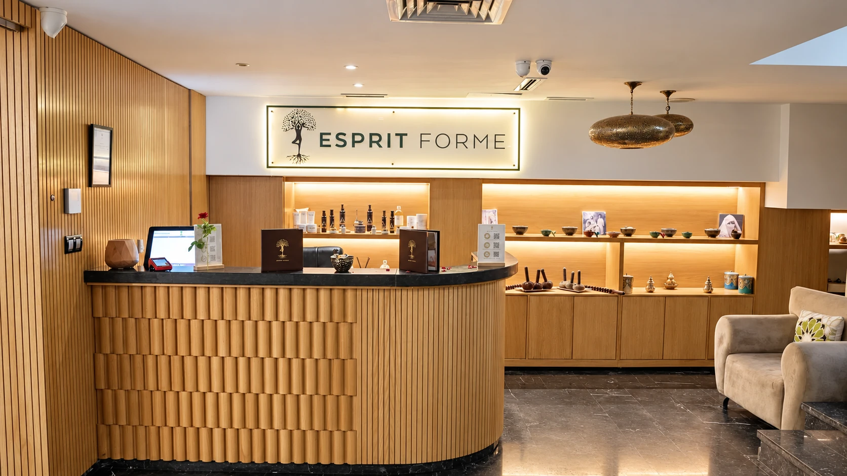 Photographie du véritable spa Esprit Forme, retouchée