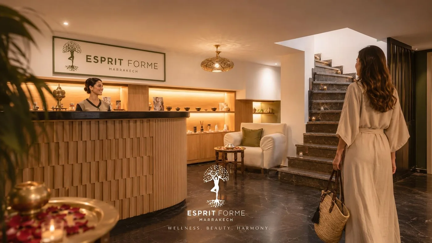 Réception réelle Esprit Forme spa Marrakech